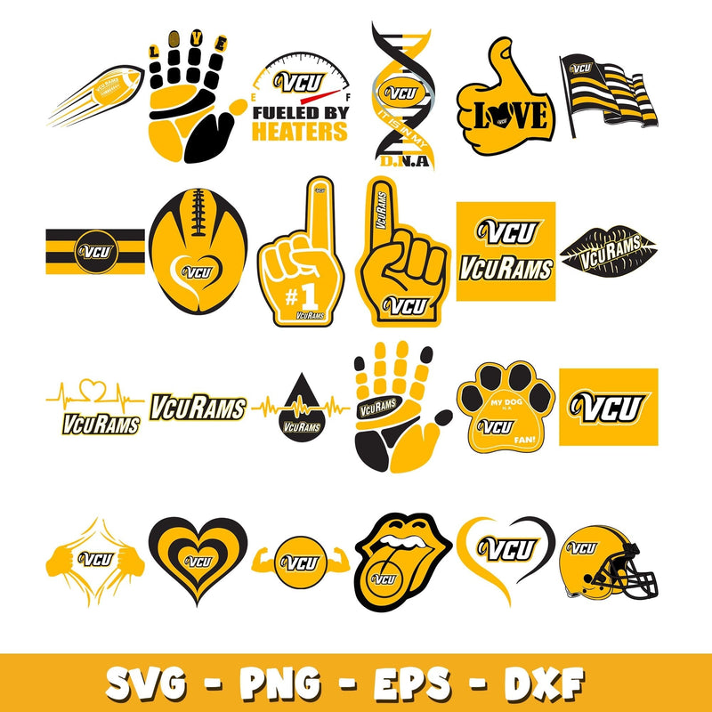 vcu rams Football  Bundle svg, vcu rams logo svg, ncaa svg