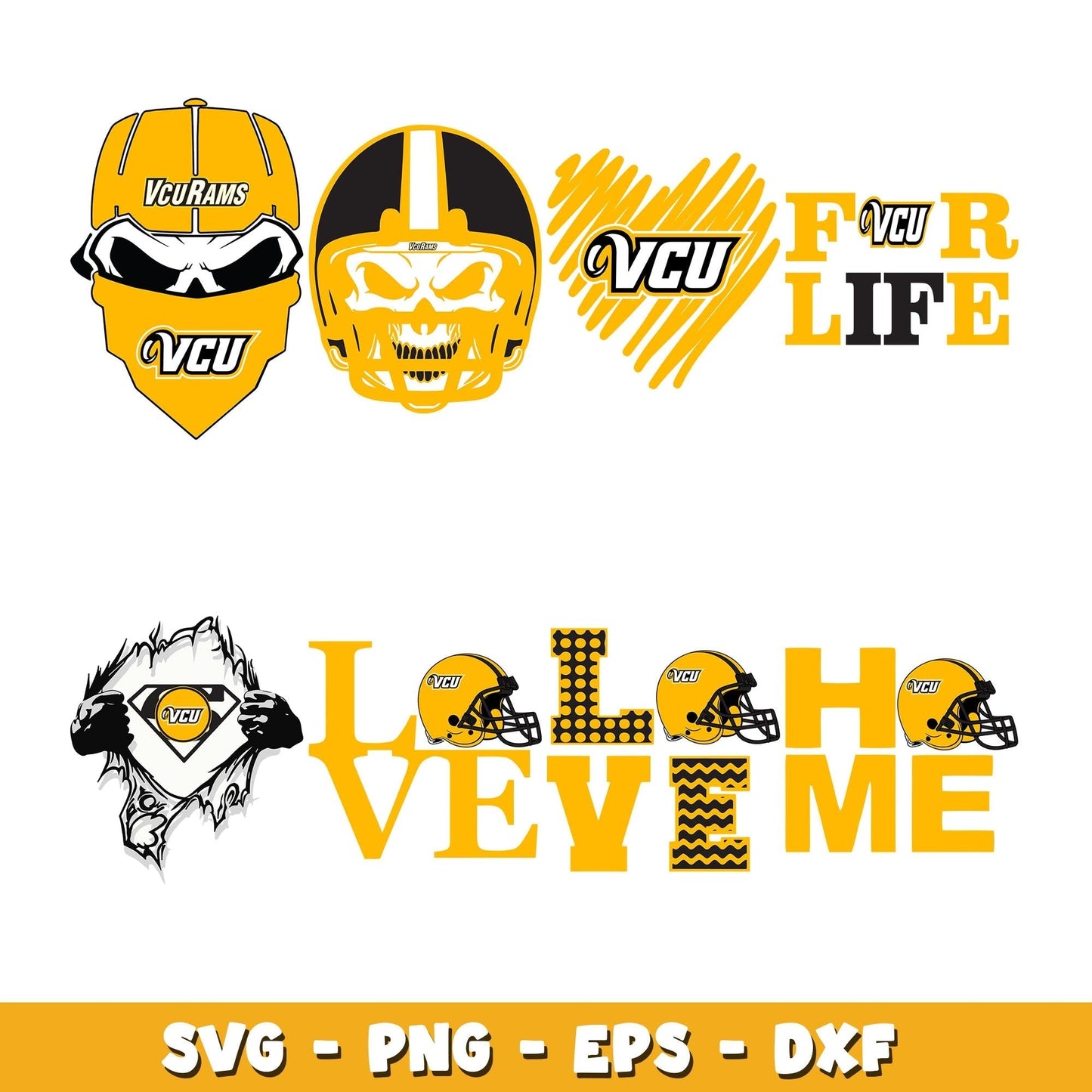 vcu rams love Bundle svg, vcu rams logo svg, ncaa svg