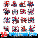 Spiderman Love Bundle PNG 16+ Aristocats Love PNG Instant Download