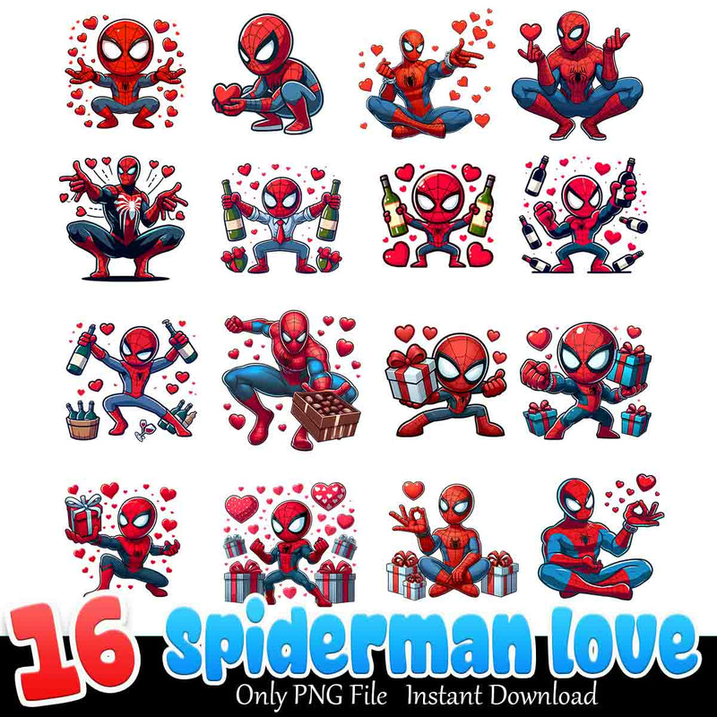 Spiderman Love Bundle PNG 16+ Aristocats Love PNG Instant Download