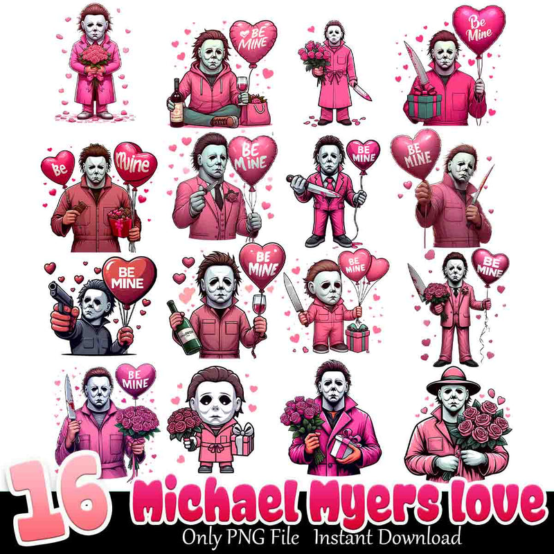 Michael Myers Love Bundle PNG 16+ Aristocats Love PNG Instant Download