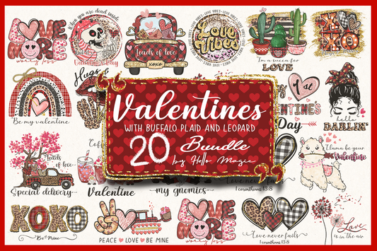 20 Valentine's day PNG, Valentines Day bundle, Valentine sublimation Design Digital Download VLT15122201