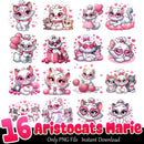 The Aristocats Marie Bundle PNG 16+ Aristocats Love PNG Instant Download
