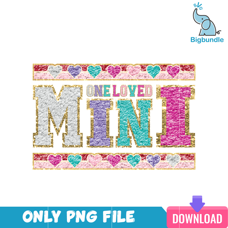 One Loved Mini valentine PNG