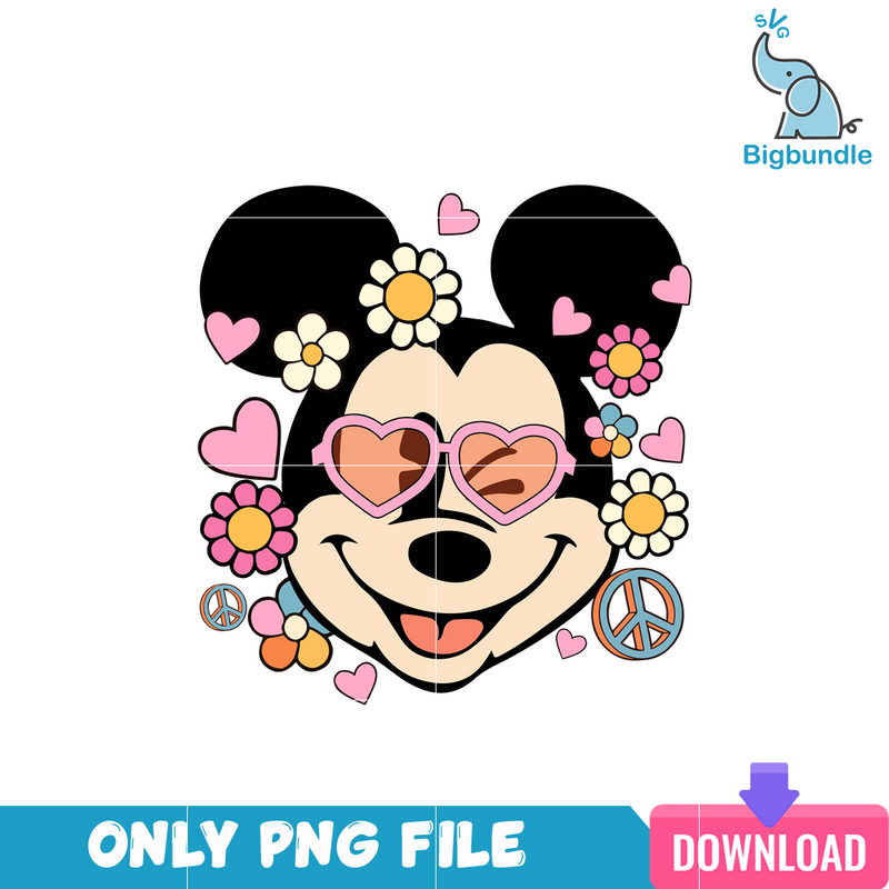 Happy Mickey Valentine PNG