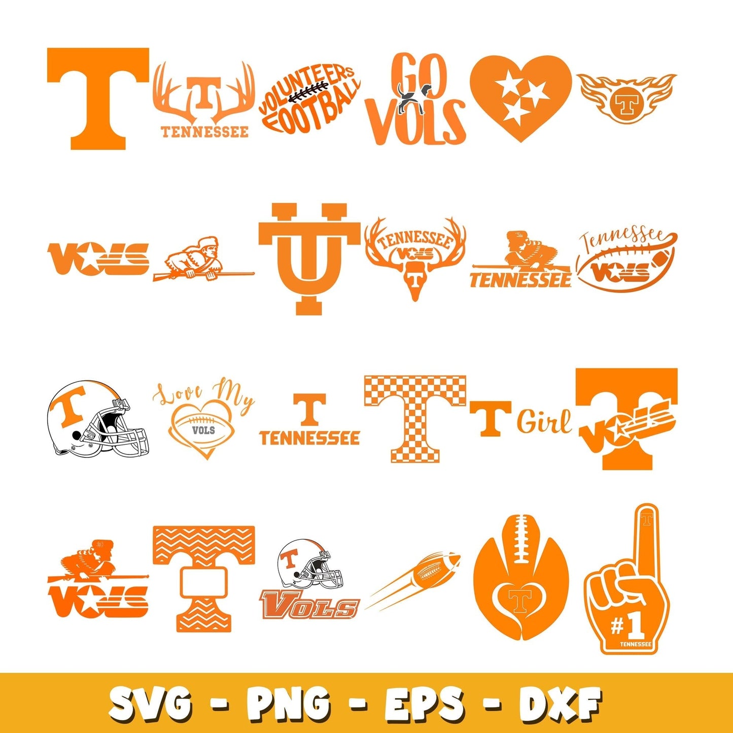 Tennessee Vols Football  Bundle svg, Tennessee Vols logo svg, ncaa svg