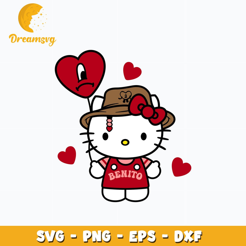 Valentine Benito Kitty Svg