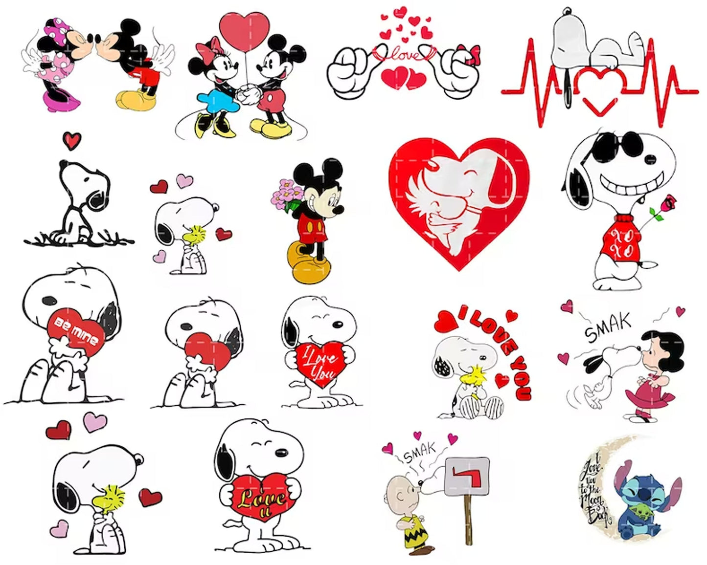 50+ Valentine Cartoon Svg Bundle, Valentine Stitch Svg, Valentine Movie Png, Valentine SVG Cut File, Digital Download