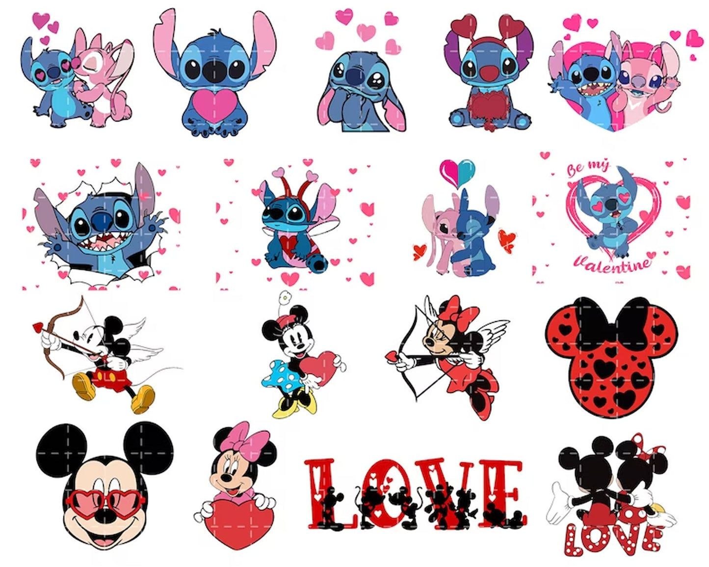 50+ Valentine Cartoon Svg Bundle, Valentine Stitch Svg, Valentine Movie Png, Valentine SVG Cut File, Digital Download