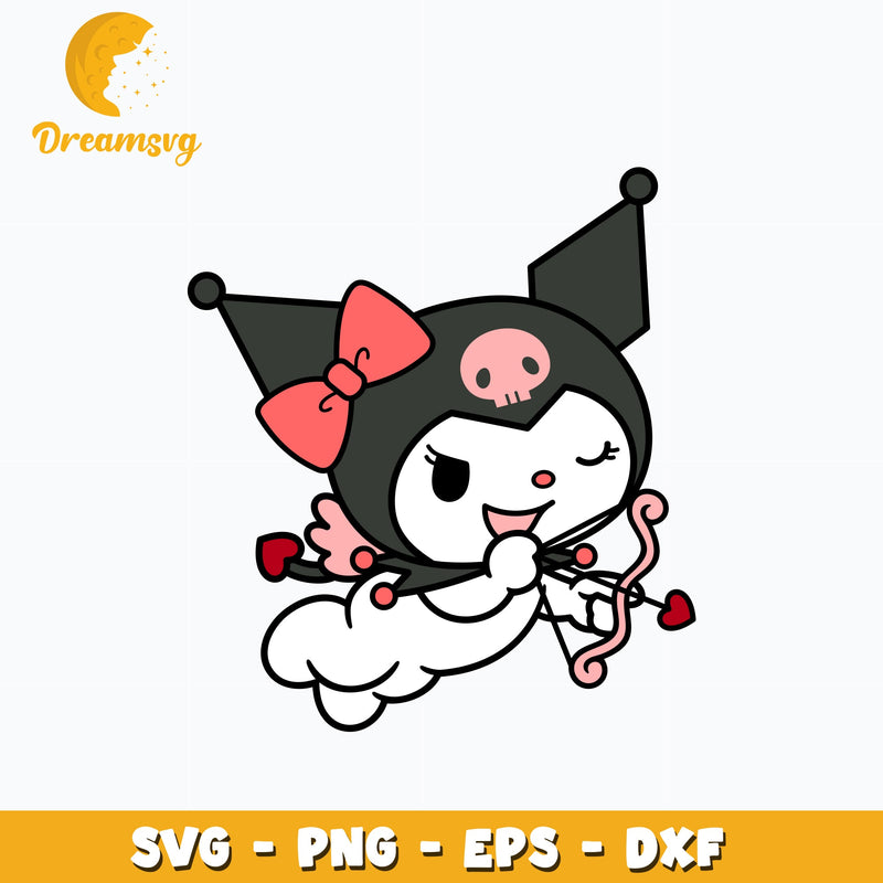 Valentine Kuromi Cupid Svg