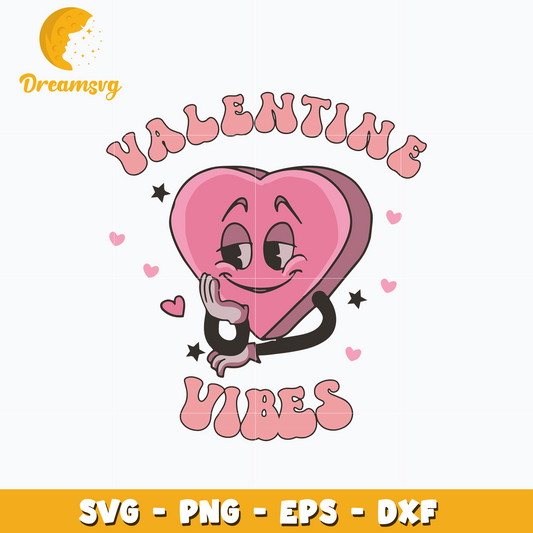 Heart valentine vibes Svg