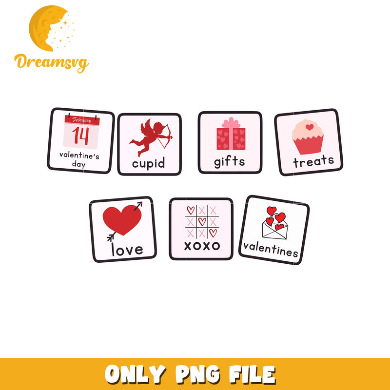 Valentines Day PNG Clipart Set