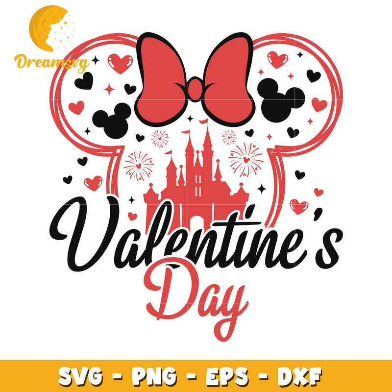 Valentines Day SVG Disney Castle Design