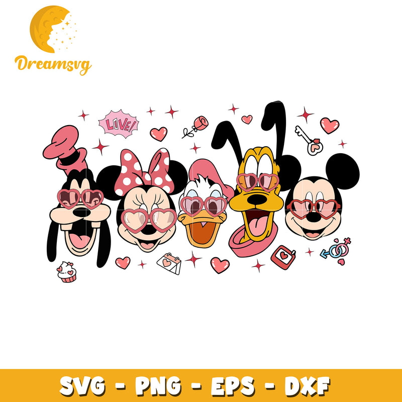 Valentines Disney SVG PNG EPS DXF