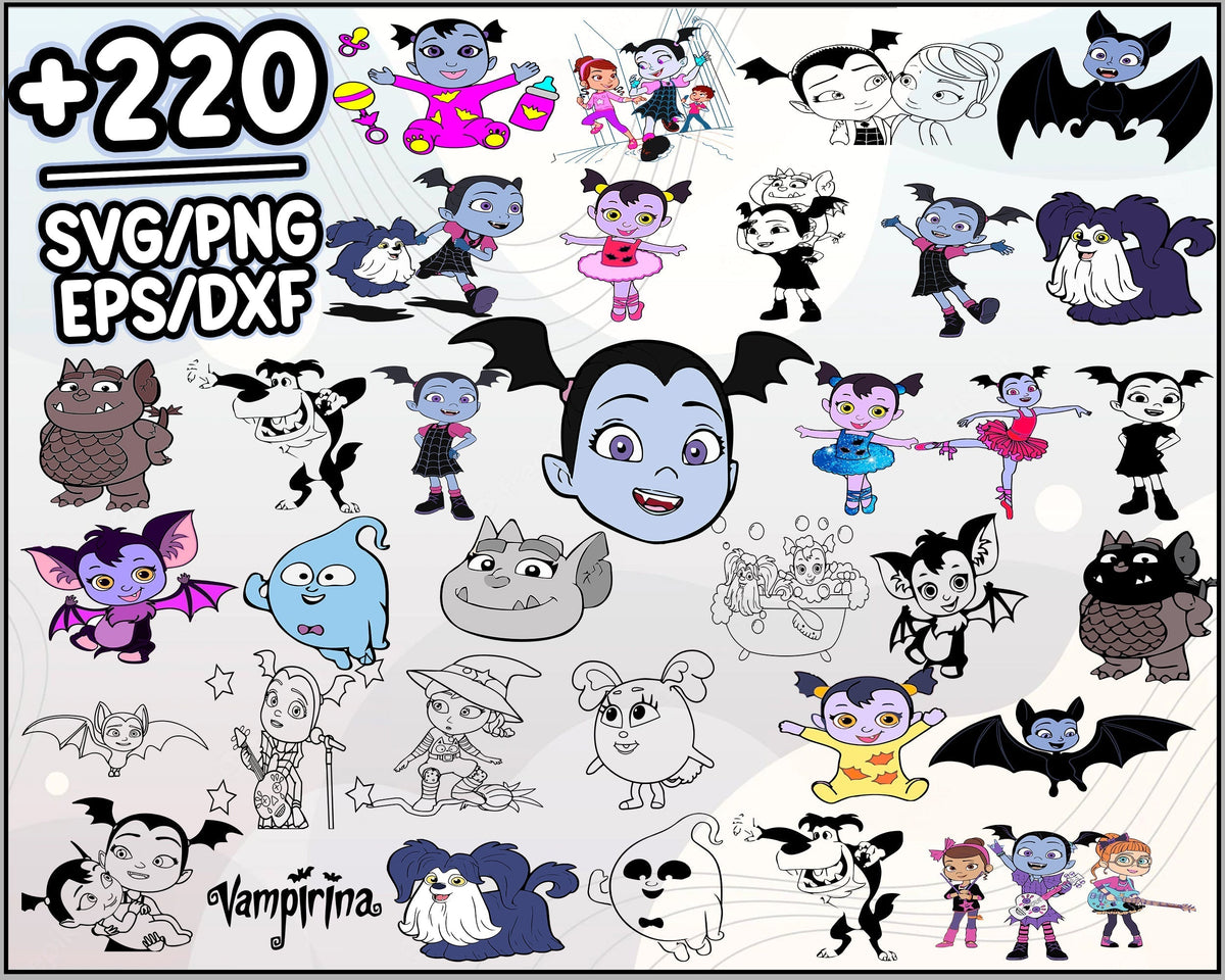 220+ Vampirina Svg Bundle, Disney Svg, Vampirina Svg, Vampirina Character, Vampirina Clipart, Vampirina Vector, Cartoon svg, png, dxf, eps digital file