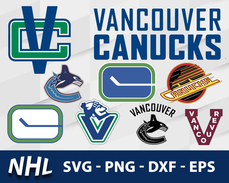 Vancouver Canucks Svg Bundle, Vancouver Canucks Svg, Sport Svg, Nhl Svg, Png, Dxf, Eps Digital File.