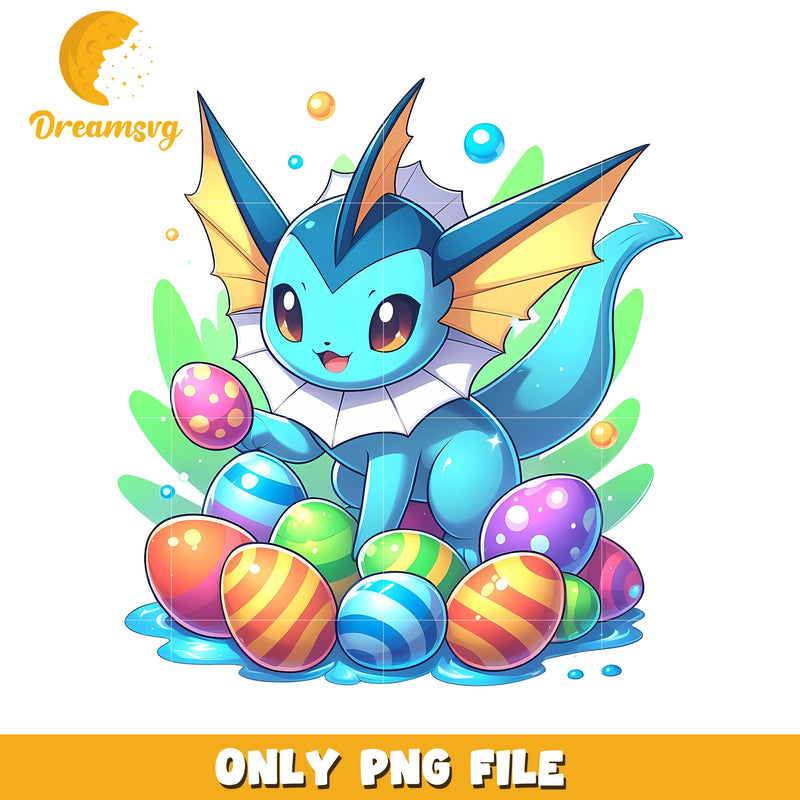 Vaporeon easter eggs costume png, pokemon character png