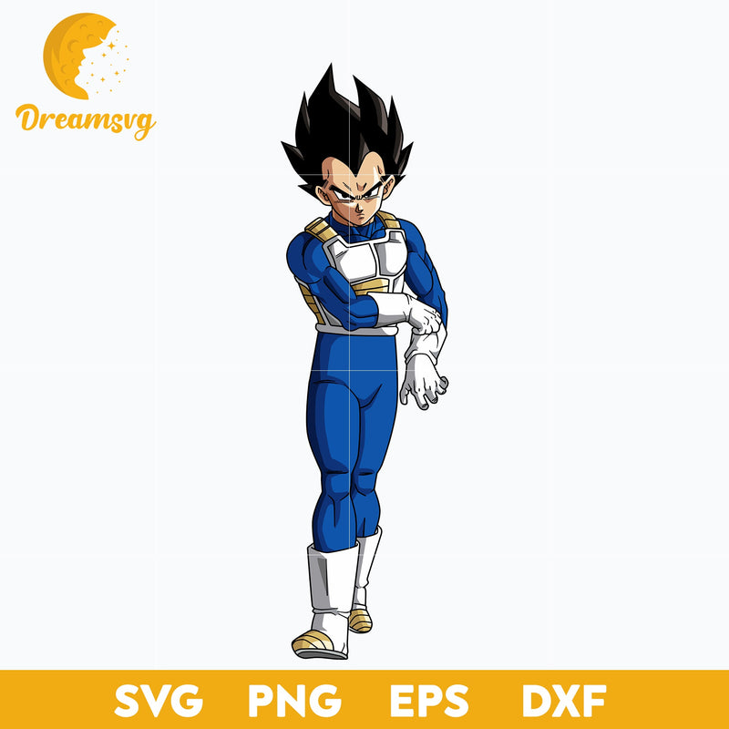 Vegeta Svg, Anime Cartoon Svg, Dragon Ball Svg, Anime Svg, png, eps, dxf digital download.