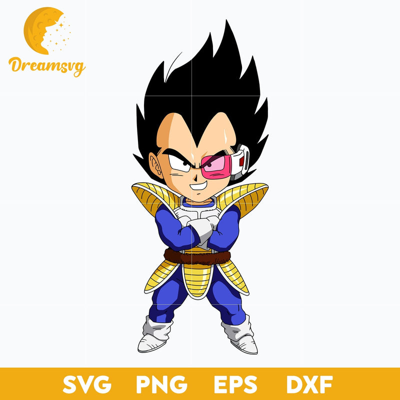 Vegeta Svg, Vegeta Chibi Svg, Vegeta Dragon Ball Svg, Vegeta Anime Svg, Dragon Ball Svg, Anime Svg, png, eps, dxf digital download.