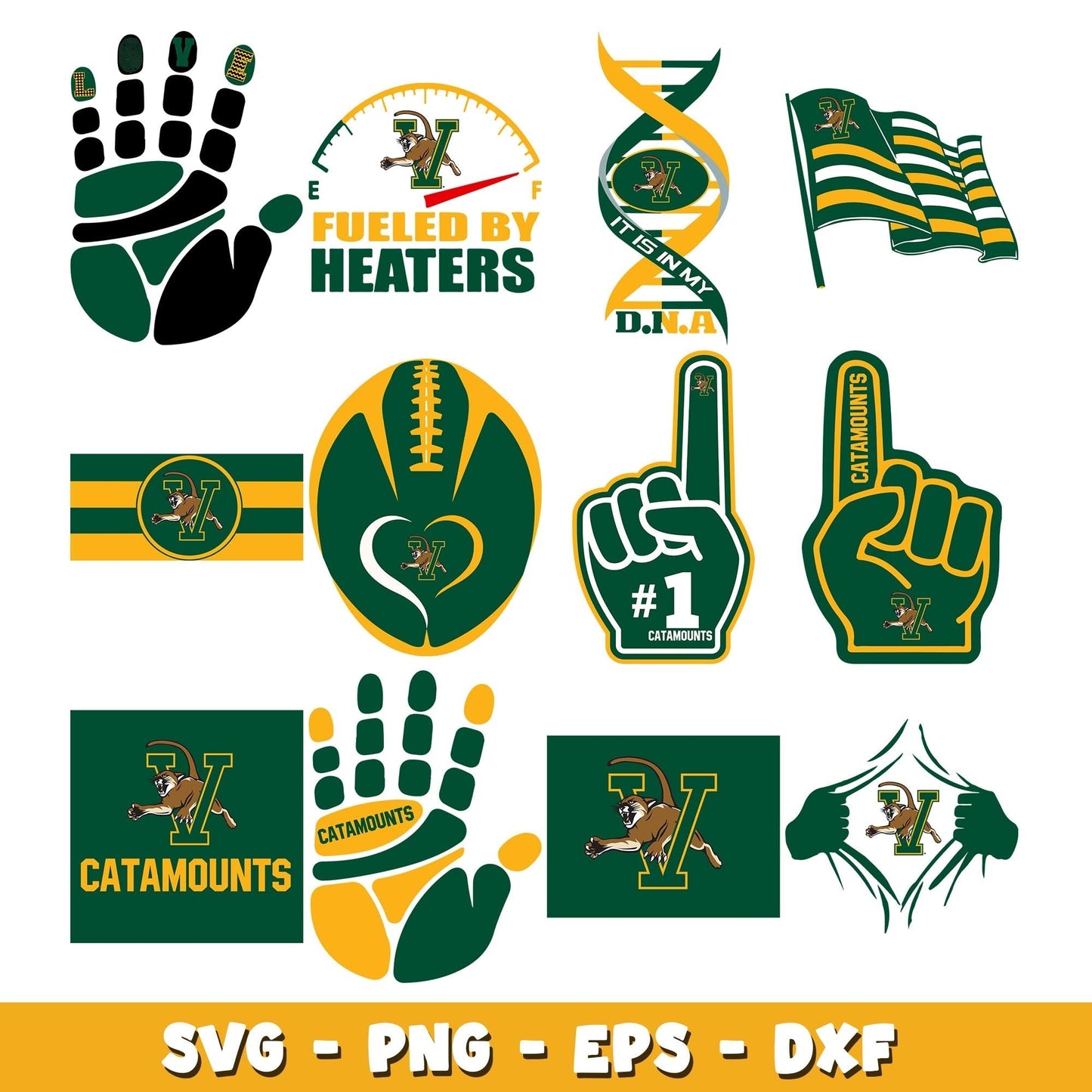Vermont Catamounts Football  logo Bundle svg, Vermont Catamounts  logo svg, ncaa svg