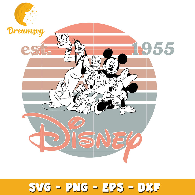 Vintage Disney Friends SVG PNG EPS DXF