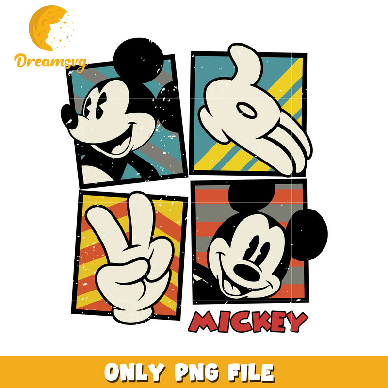 Vintage Mickey Mouse PNG Design