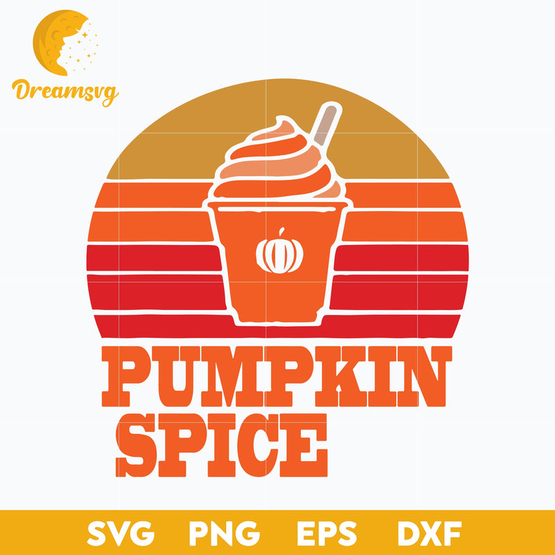 Vintage Pumpkin Spice AF svg, Halloween svg, png, dxf, eps digital file.