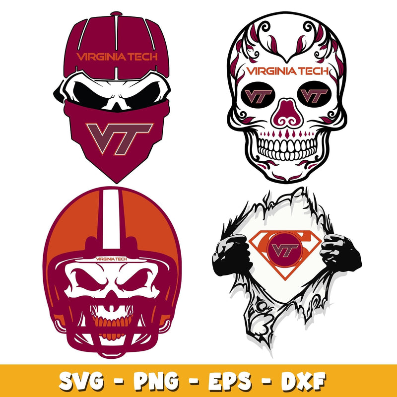 Virginia Tech Football  logo Bundle svg, Virginia Tech logo svg, ncaa svg