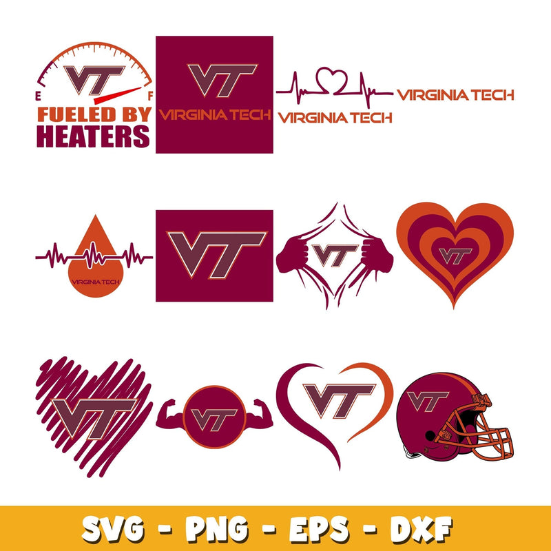 Virginia Tech logo Bundle svg, Virginia Tech logo svg, ncaa svg