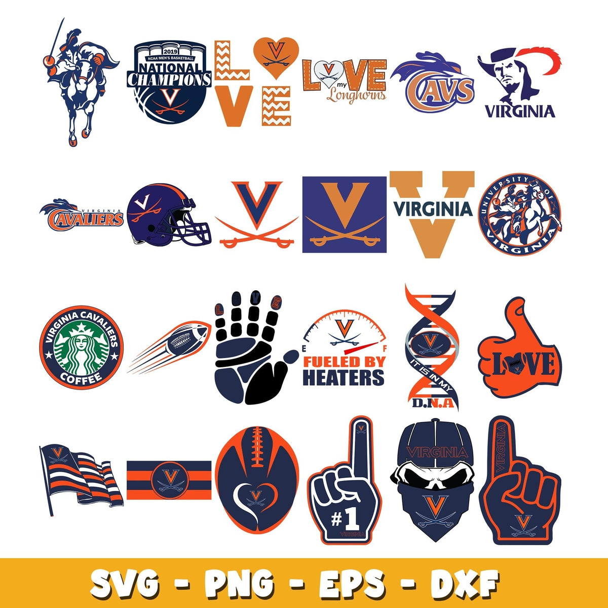 Virginia logo Bundle svg, Virginia  logo svg, ncaa svg