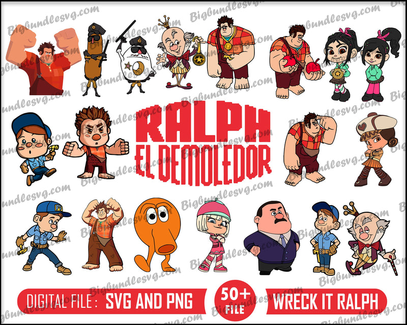 Wreck It Ralph Svg bundle - Digital download