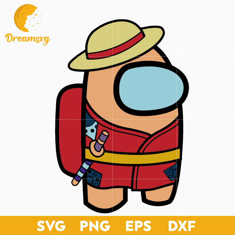 Wano Kuni Monkey D Luffy Svg, One Piece Svg, Among Us Svg, Luffy Svg, Crewmate Svg, Anime Svg, png, eps, dxf digital download.