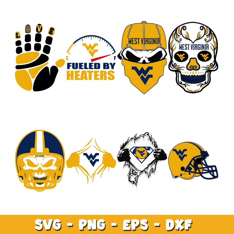 West Virginia Bundle svg, West Virginia logo svg, ncaa svg