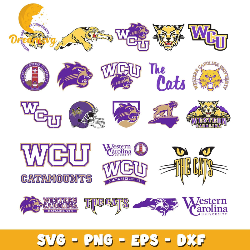 Western carolina university logo bundle svg, western carolina university logo svg