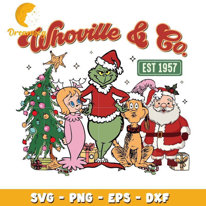 Whoville And Co Est 1957 svg, Merry Grinchmas svg, Christmas svg