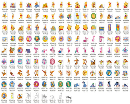 528+ Winnie The Pooh LAYERED SVG Designs, Pooh svg png bundle for cricut, Tigger Eeyore and Piglet files, Cartoon svg, png, dxf, eps digital file