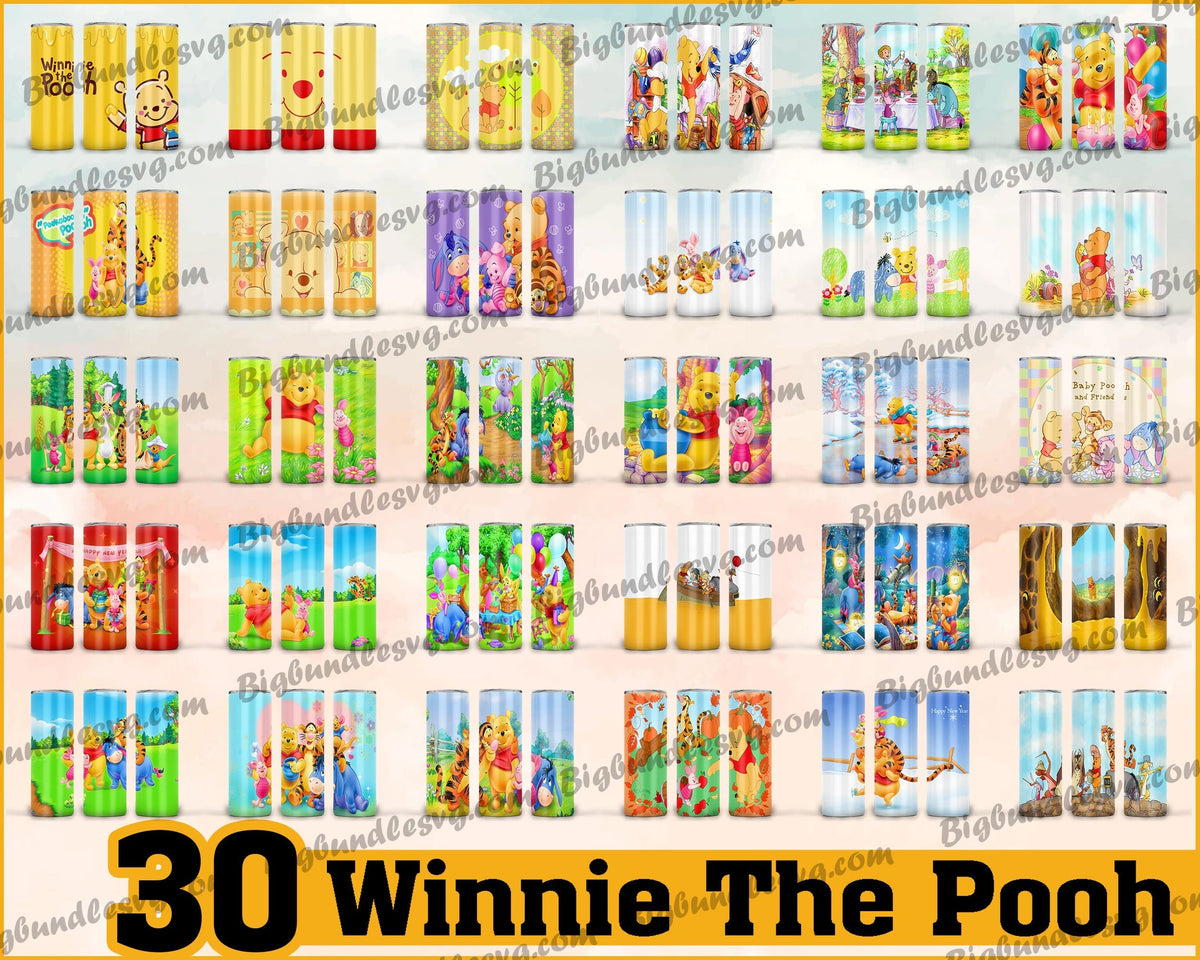 Winnie the Pooh Tumbler - Winnie the Pooh PNG - Tumbler design - Digital download