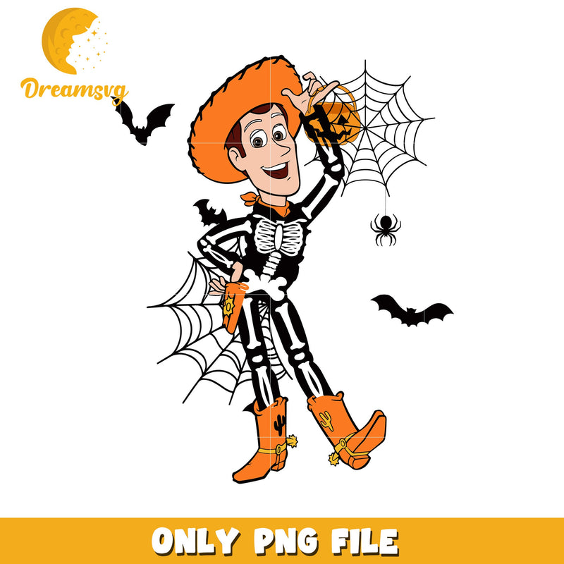 Woody Halloween Skeleton PNG