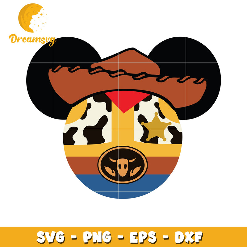 Woody Mickey Mouse SVG PNG EPS DXF