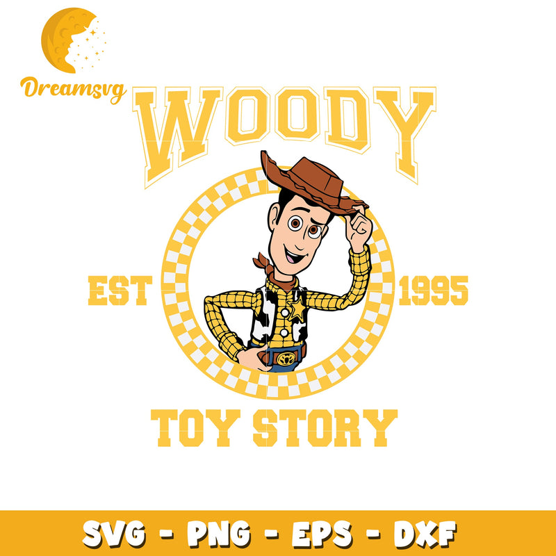 Woody toy story esy 1995 svg, woody character svg, disney svg