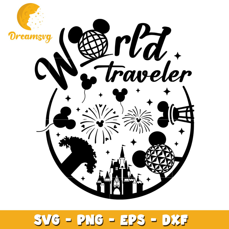 World Traveler SVG Disney Design