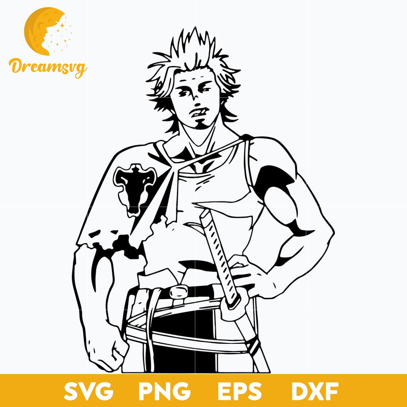 Yami Sukehiro Svg, Black Clover Svg, Anime Svg, Manga Japanese Svg, png, eps, dxf digital download.