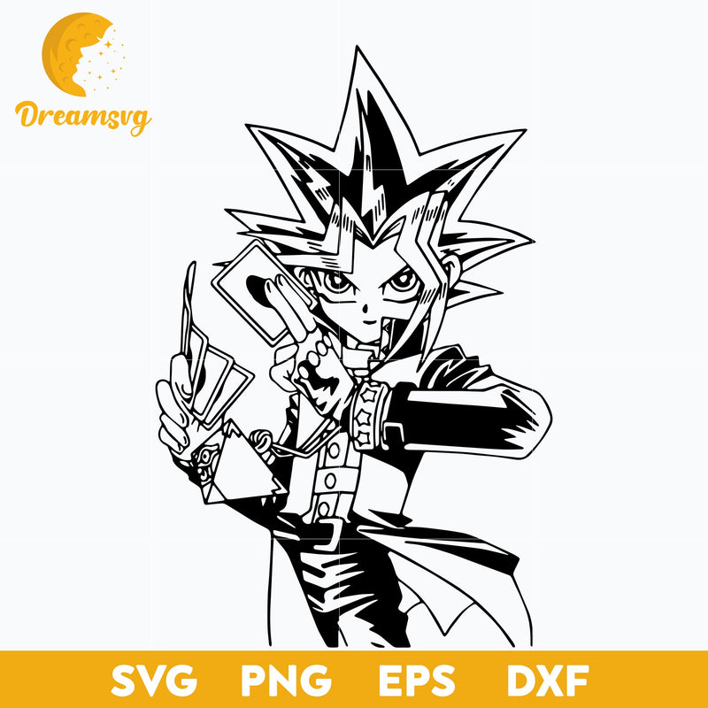 Yami Yugi Svg, Yu Gi Oh Svg, Anime Cartoon Svg, Anime Svg, Manga Japanese Svg, png, eps, dxf digital download.