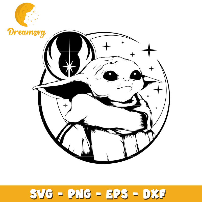 Yoda SVG Cut File Star Wars Baby