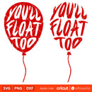 You’ll Float Too Svg, Pennywise Dancing Clown Svg, Halloween Svg, Horror Movie Svg, Cricut, Silhouette Vector Cut File