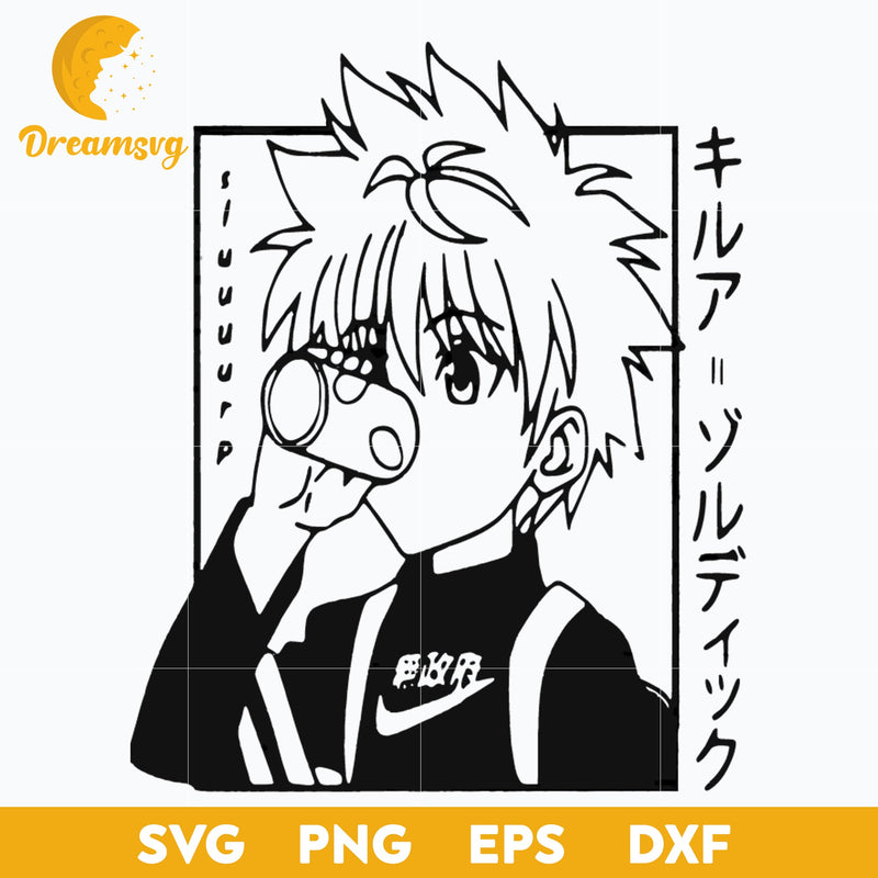 Zoldyck Killua Svg, Hunter x Hunter Svg, Anime Svg, Manga Svg, Cartoon Svg, png, eps, dxf digital download.