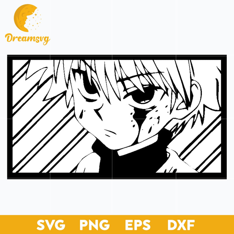 Zoldyck Killua Svg, Hunter x Hunter Svg, Anime Svg, Manga Svg, Cartoon Svg, png, eps, dxf digital download.