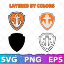 Zuma 8 Cliparts Bundle, Zuma Paw Patrol SVG Cut Files For Cricut & Silhouette, SVG, PNG, DXF, instant download