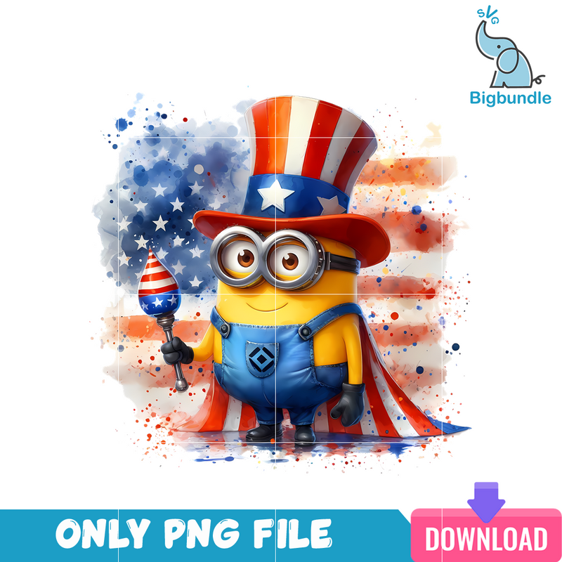 Minions American 4th Of July PNG