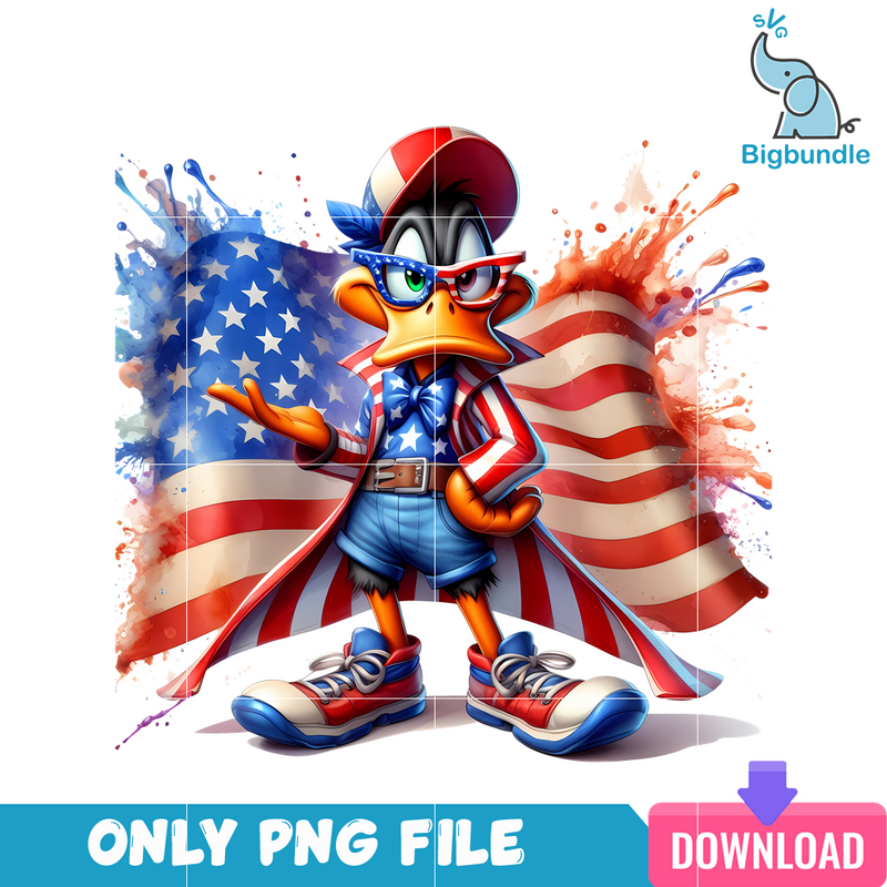 Daffy Duck American 4th Of July PNG